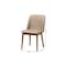 Baxton Studio Mid-Century inWalnutin Light Brown/Beige Faux Leather Dining Chair 115-6135 - alternate 6